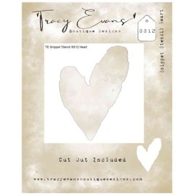 Stencil – Heart 4x4