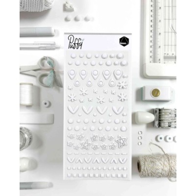 Puffy stickers – WHITE