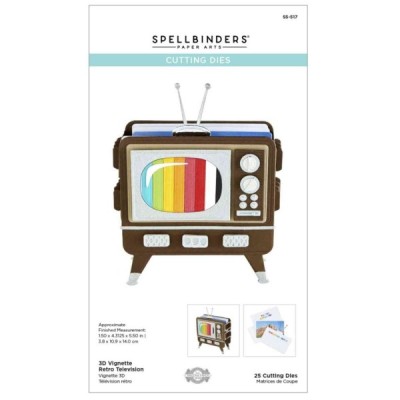 Fustella - 3D Vignette Retro Television