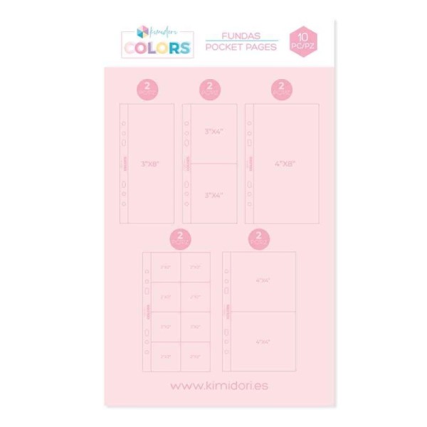 Page Protectors pacco misto 3"x8" y 4,25"x8"