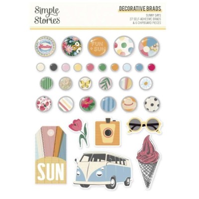 Sunny Days - Decorative Brads