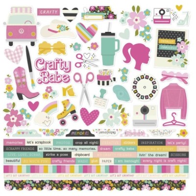 Crafty Babe - Cardstock Stickers