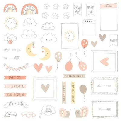New Baby Girl - DieCut