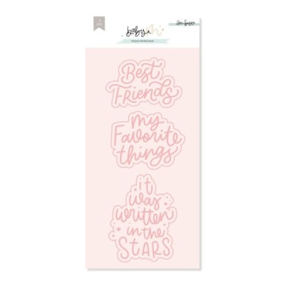 BABY M - Fustella Scritte in inglese / Parches Ingles