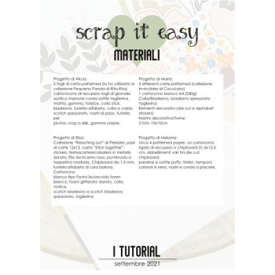 Pacchetto 4 Tutorial Settembre