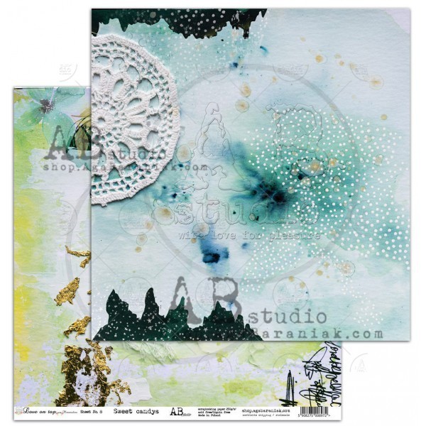 Love on top - Sweet candys Sheet n.8 12x12"