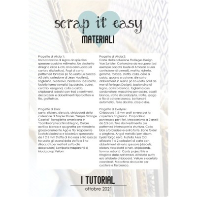 Pacchetto 4 Tutorial Ottobre