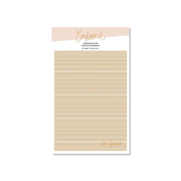 Embossing Folder -  COSTURA