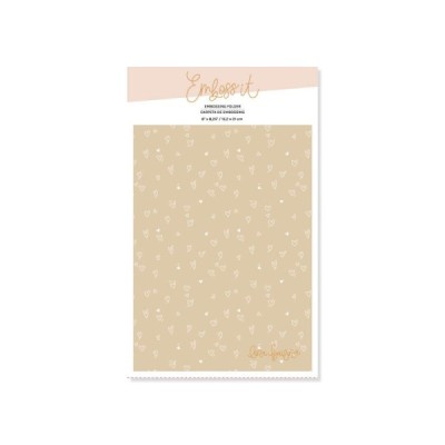 Embossing Folder -  CORAZONES