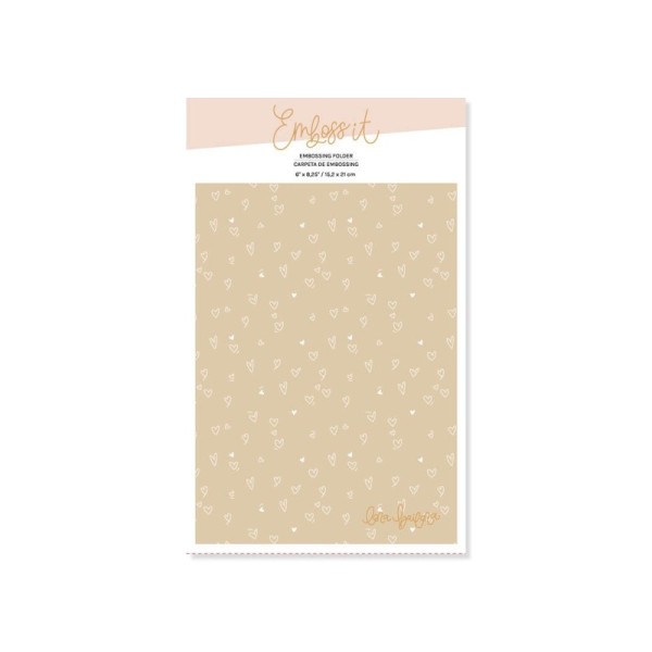 Embossing Folder -  CORAZONES