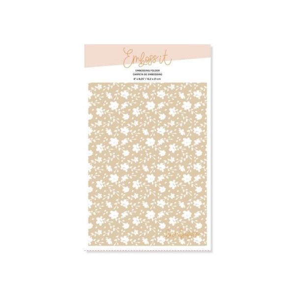 Embossing Folder -  PEONIAS