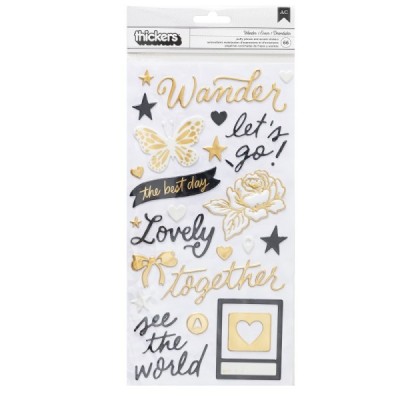 Round Trip - Phrase Gold Foil