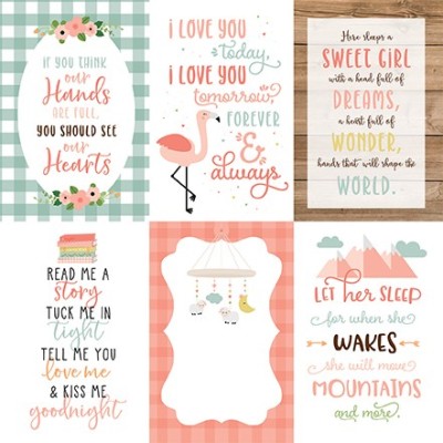 BABY GIRL - 4x6 Journaling Cards