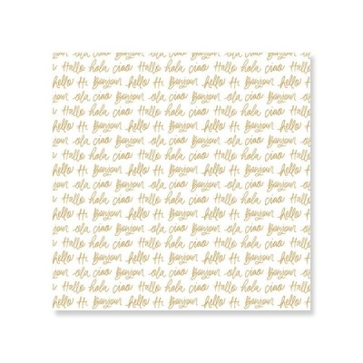 Hello - Vellum con foil